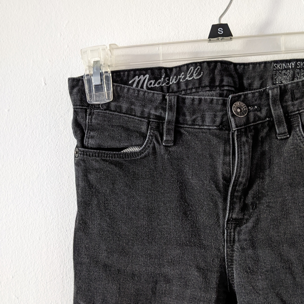 Madewell dark grey high rise